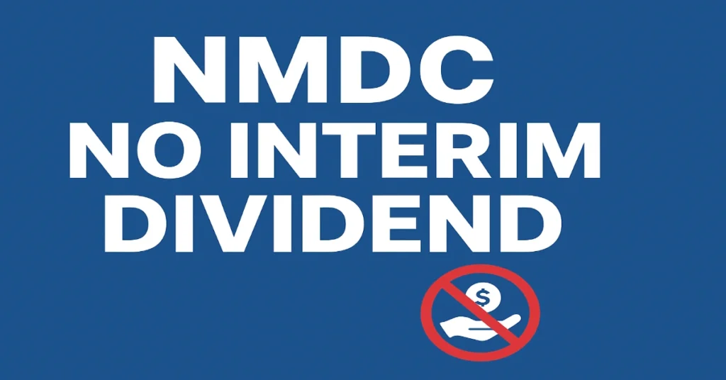 nmdc no interim dividend